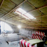 Пример нашего перехлестного утепления односкатной кровли слоем 250 мм. с пароизоляцией Vapour regulator